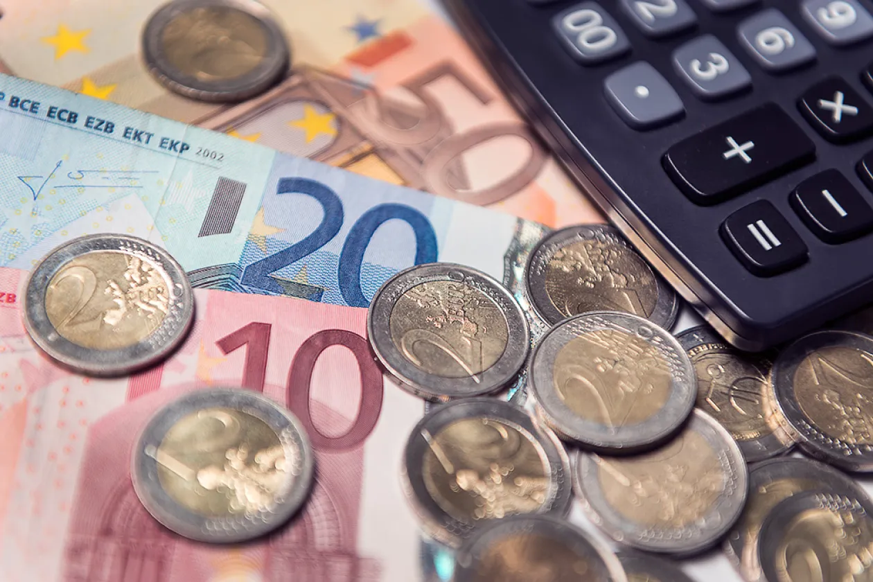 Geld und Taschenrechner