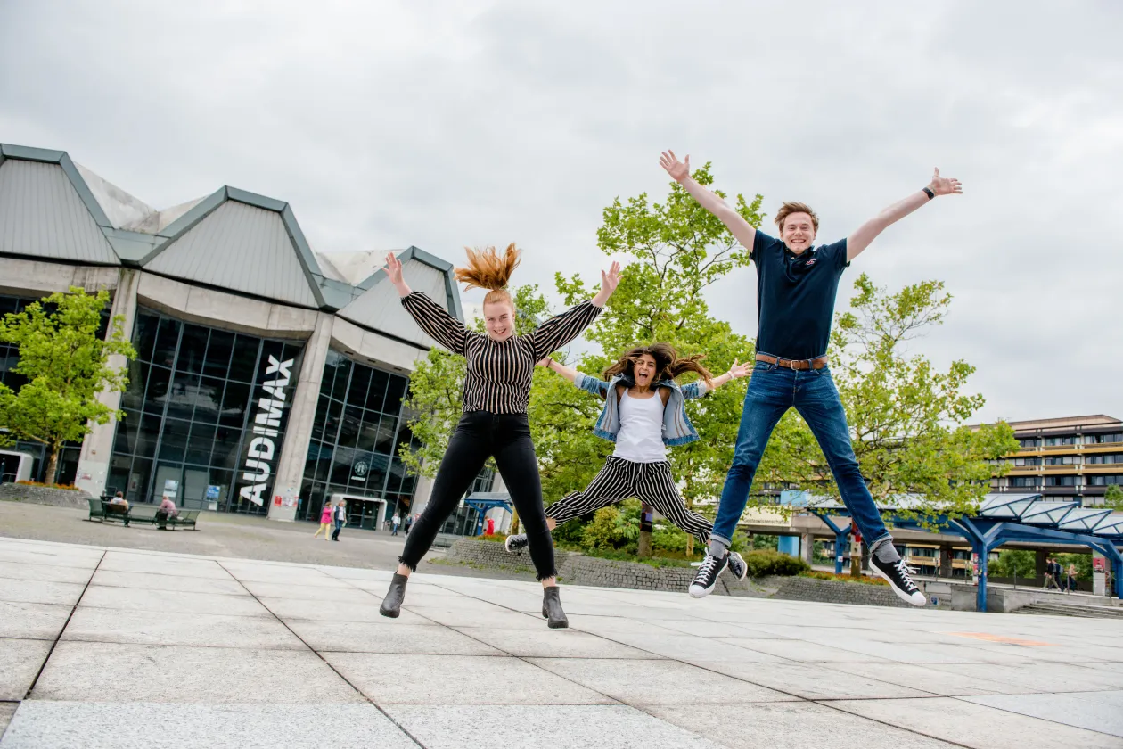 Sprung auf dem Campus