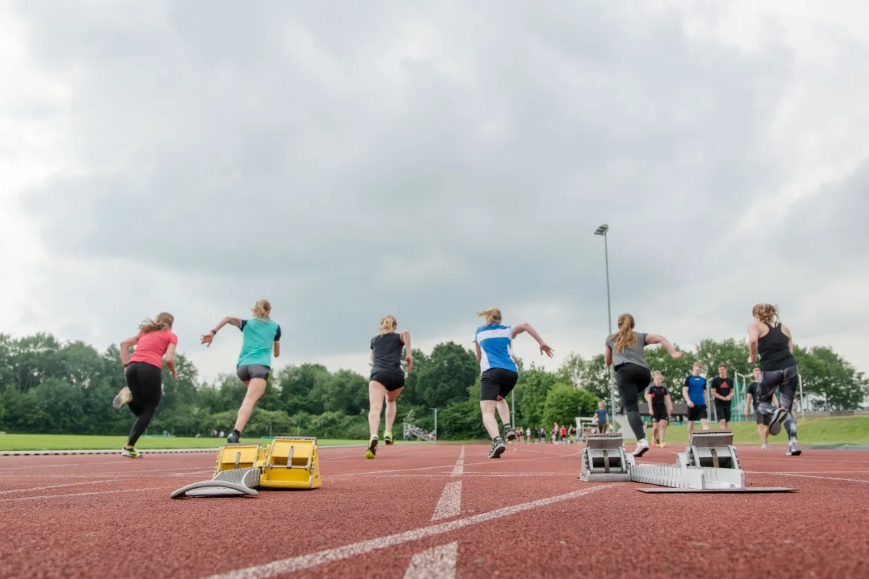 Läufer bei der Sporteignungsprüfung