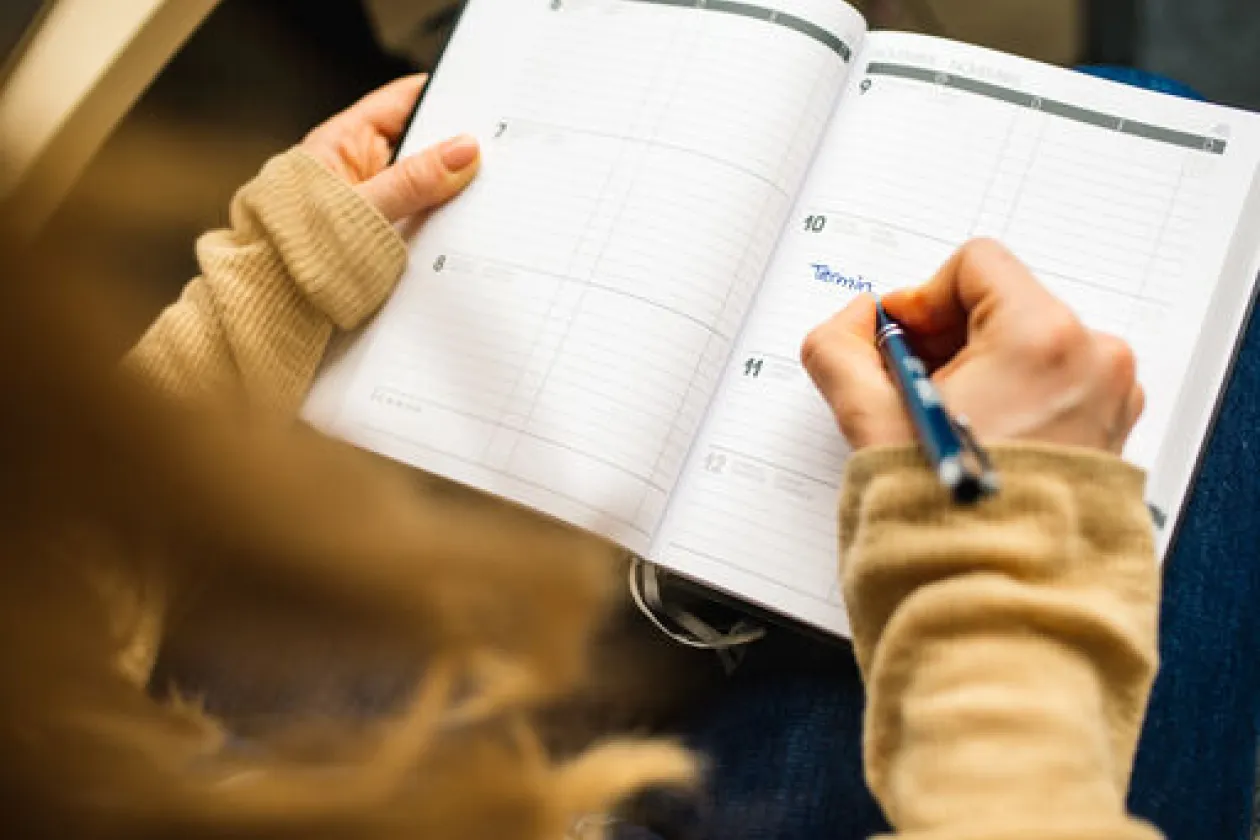 Eintragung Termin in Kalender