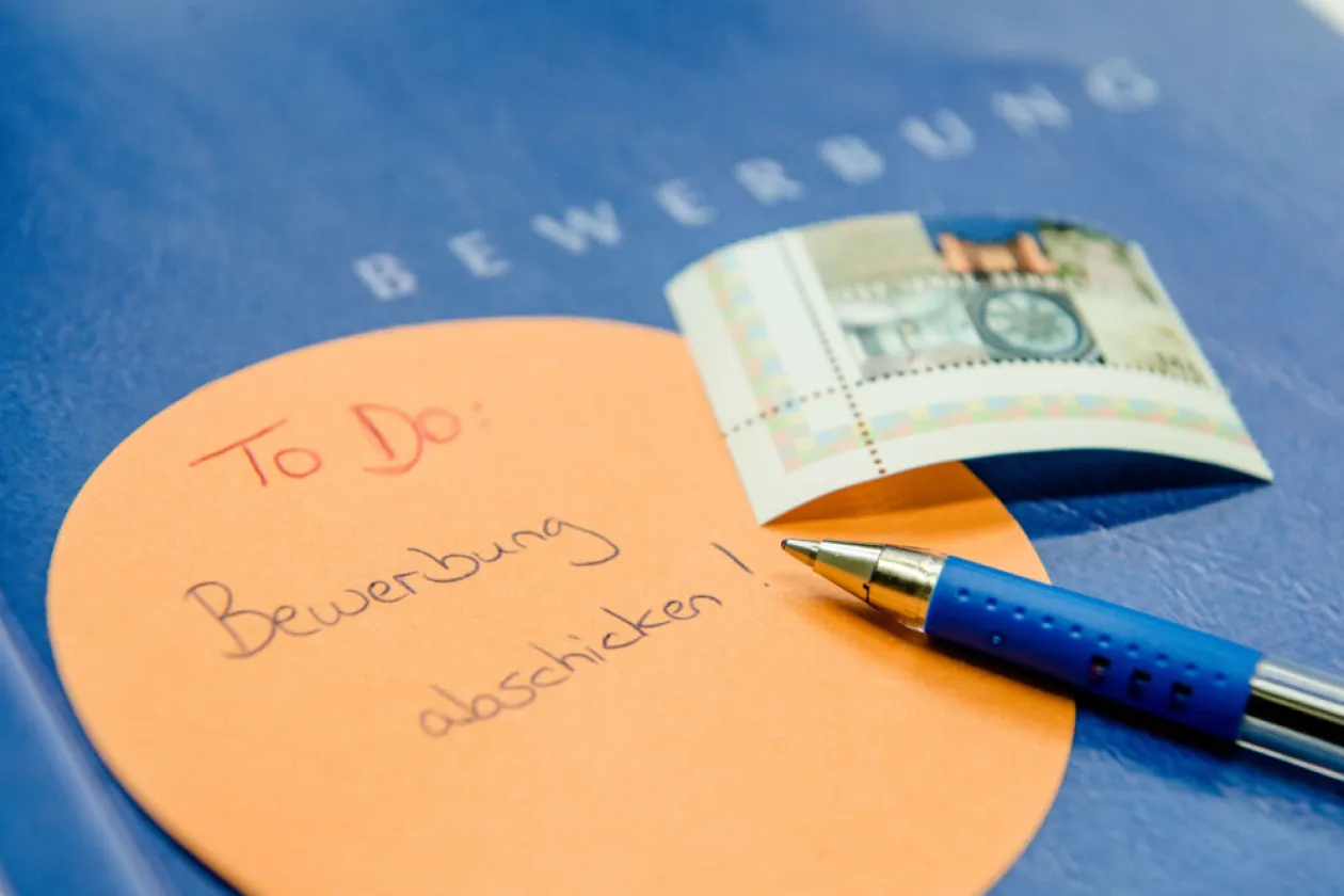 Bewerbung abschicken 