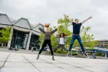 Sprung auf dem Campus