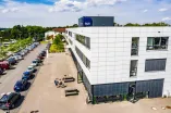 Luftbild vom Gebäude der Sportfakultät