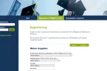 Ein Screenshot von der Registrierungsseite des Alumni-Verzeichnisses