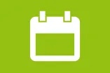 Icon: Beispielhafte Darstellung des Begriffs Kalenderblatt