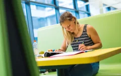 Studierende lernt an der RUB