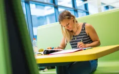 Studierende lernt an der RUB