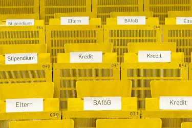 Möglichkeiten Studienfinanzierung visualisiert