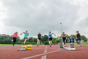 Läufer bei der Sporteignungsprüfung