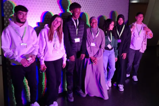 Talente feiern zusammen