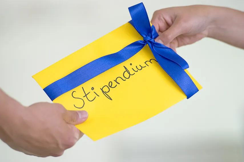 Umschlag mit dem Wort Stipendium 
