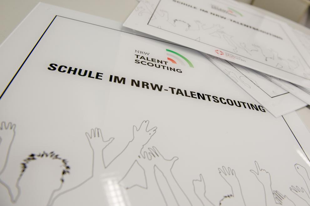 Plakette Schule im NRW-Talentscouting