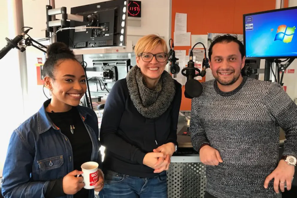 Die Talentscouts besuchten Radio Bochum.