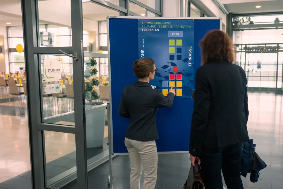 Alumni Grillfest mit Silberner Promotionsfeier 2019 Tischplan