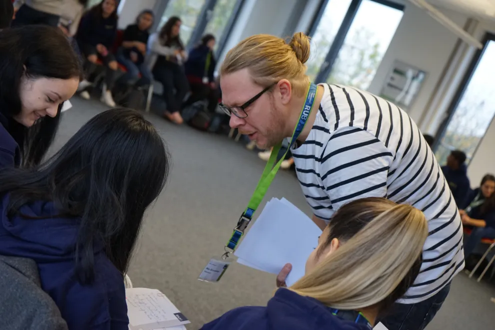 RUB-Talentscout zusammen mit Talenten 