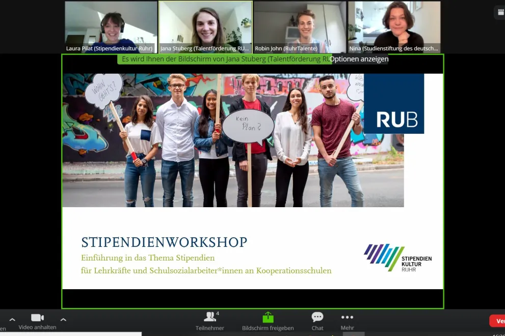 Stipendienworkshop für Lehrkräfte im Talentscouting 2021