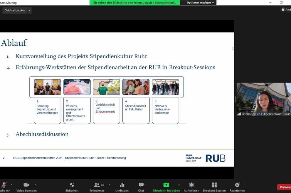 RUB-Stipendiennetzwerktreffen online 2021