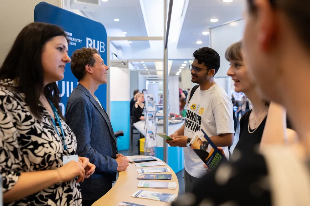 Networking on career fairs.