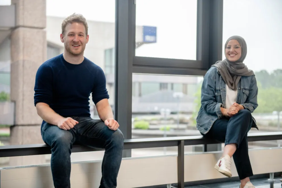 Christian Maihöfer und Saadia Bouhaddou-Jasarevic haben in den vergangenen Monaten auch ihre Qualifizierung zum NRW-Talentscout abgeschlossen.