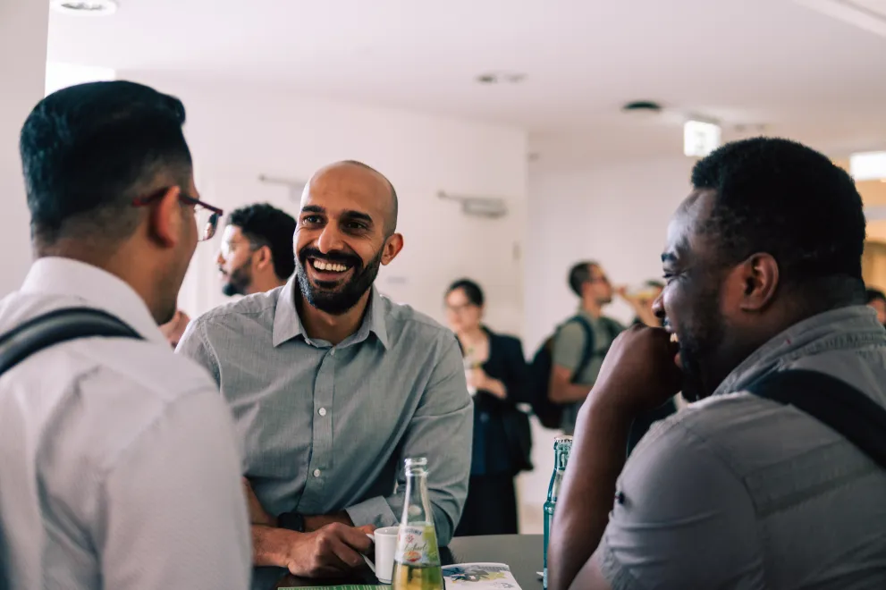 Mentor und Mentees im Gespräch